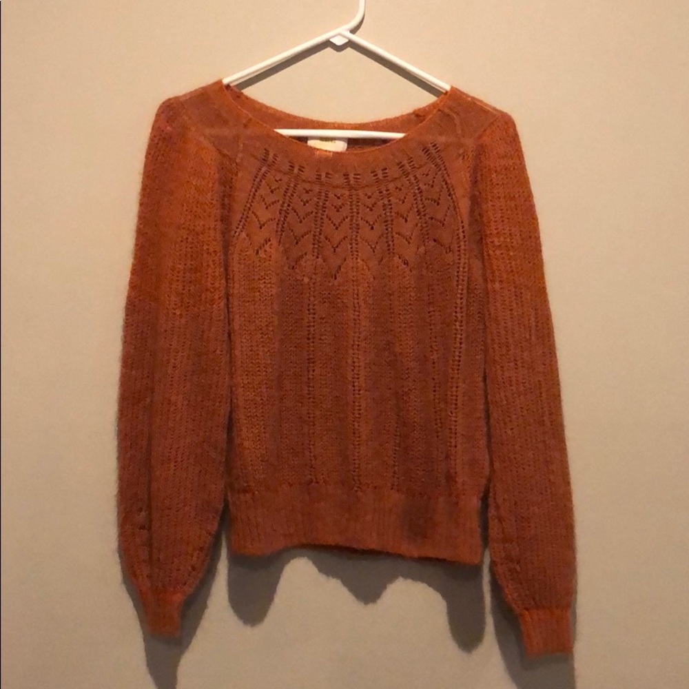 Anthropologie Orange Maeve Sweater